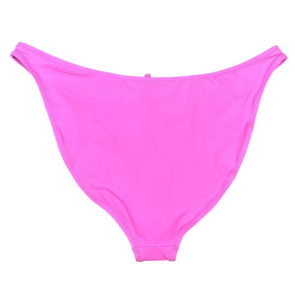 SKIMS NWT Recycled Swim Mid Coverage Bottom Bikini Swim In Pink Taffy